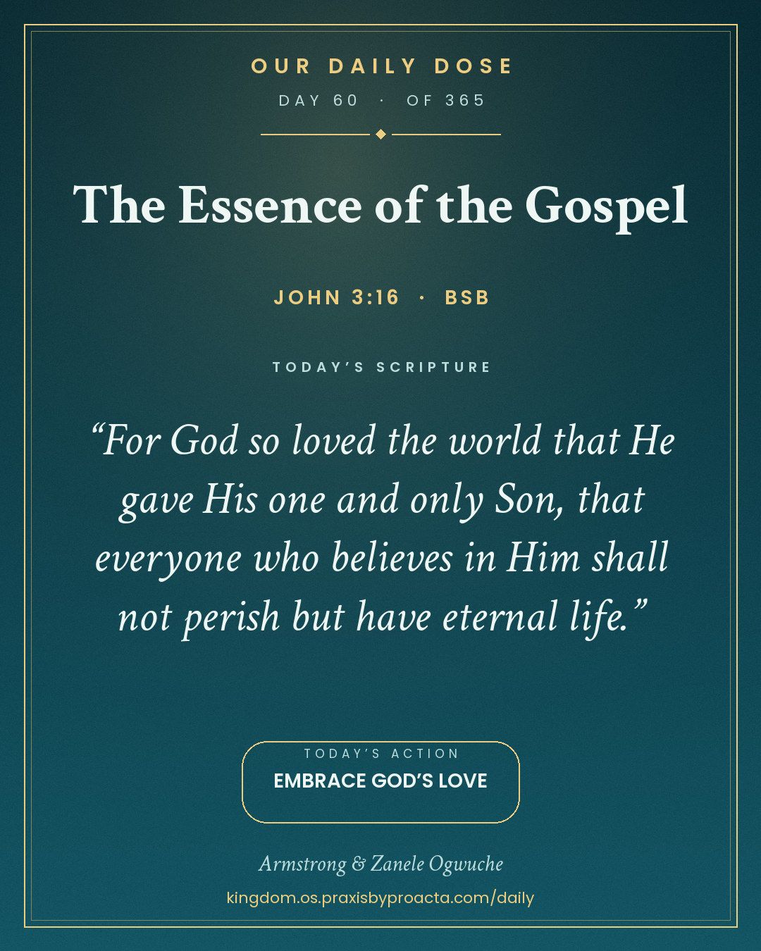 The Essence of the Gospel, John 3:16