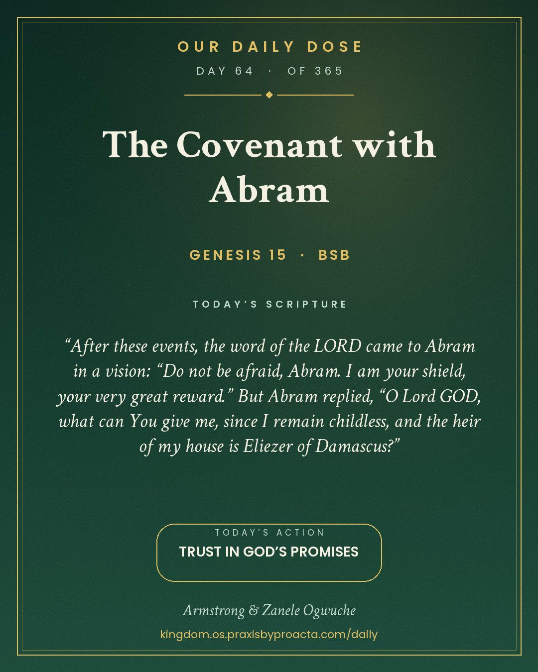 The Covenant with Abram, Genesis 15