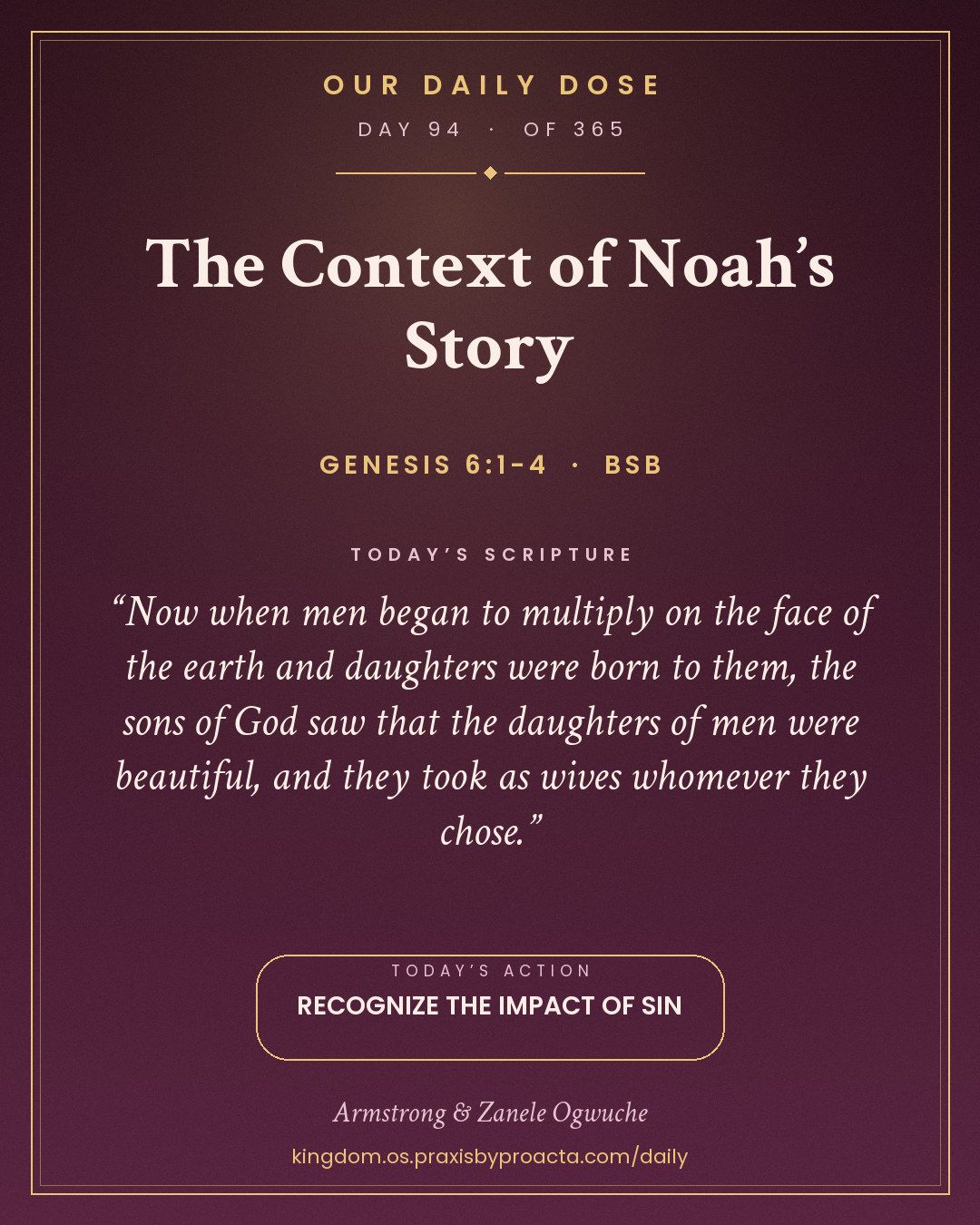 The Context of Noah’s Story, Genesis 6:1-4
