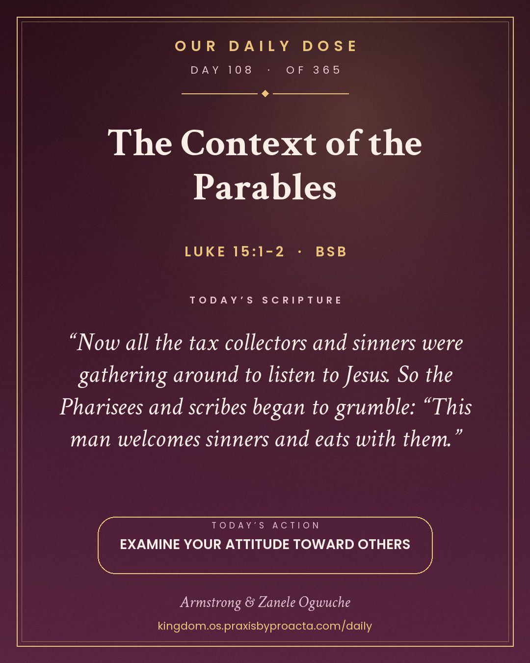 The Context of the Parables, Luke 15:1-2
