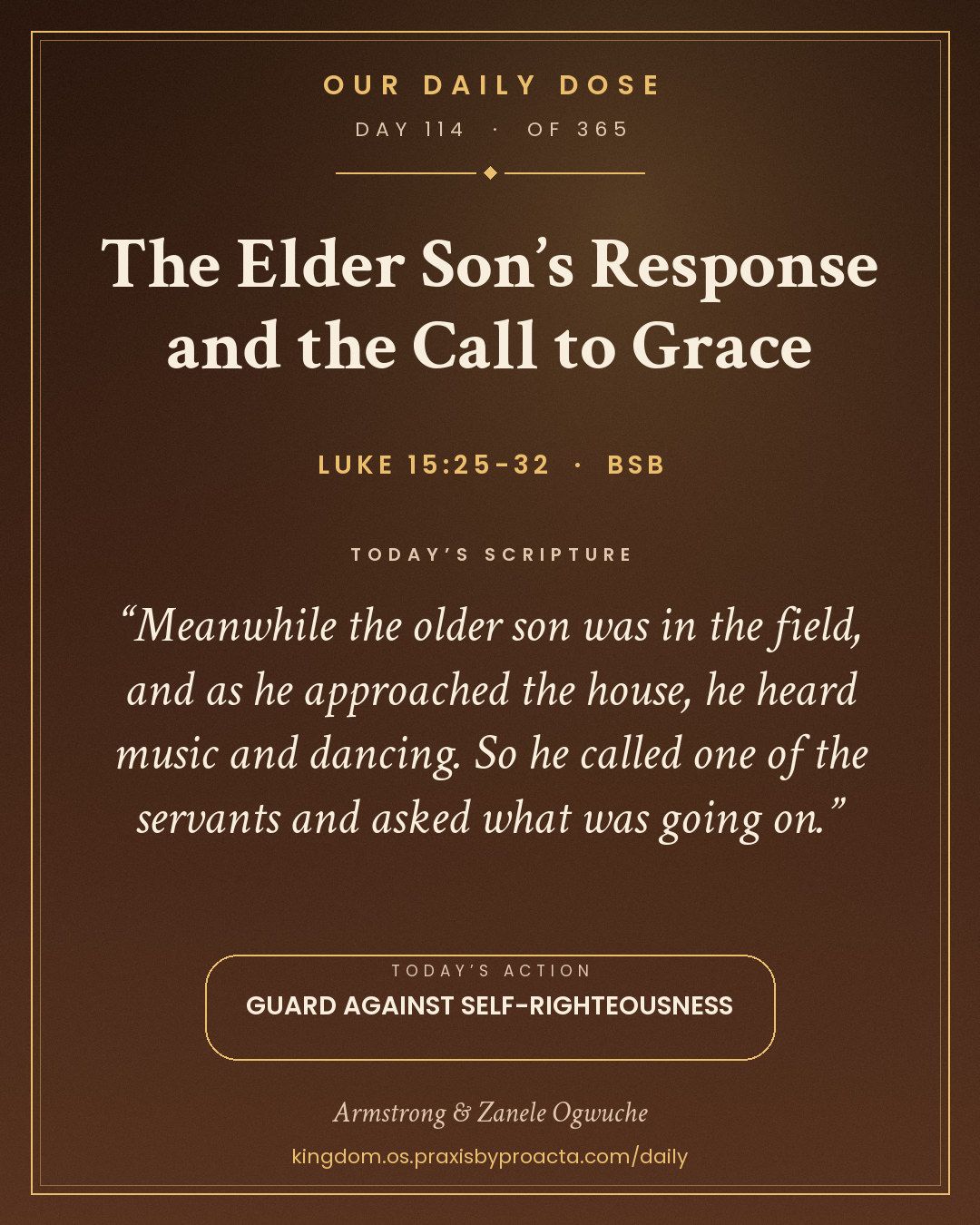 The Elder Son’s Response and the Call to Grace, Luke 15:25-32