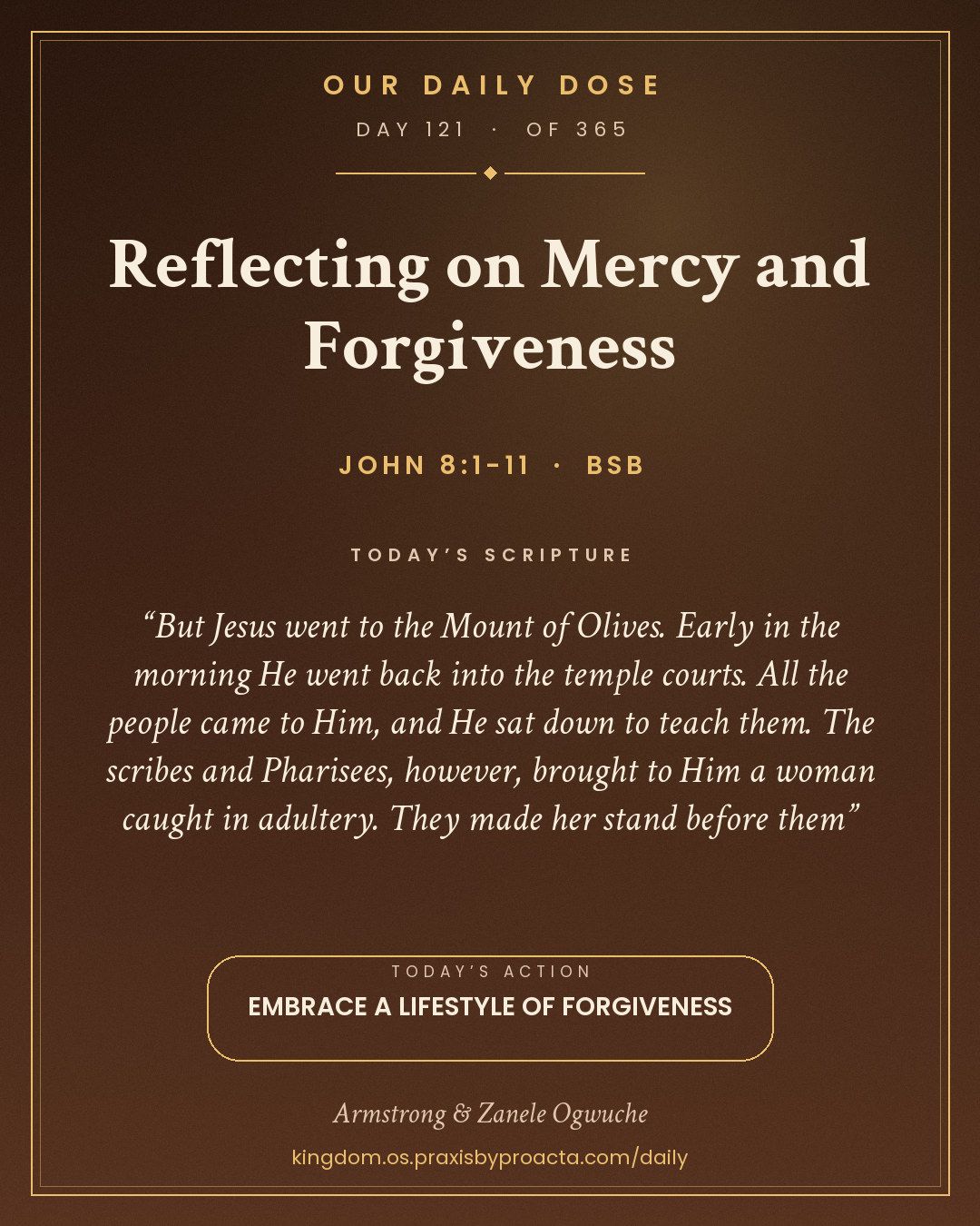 Reflecting on Mercy and Forgiveness, John 8:1-11