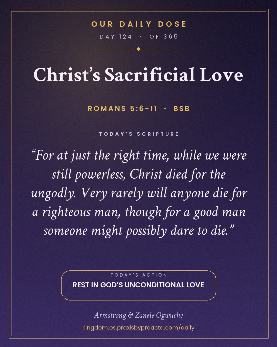 Christ’s Sacrificial Love, Romans 5:6-11