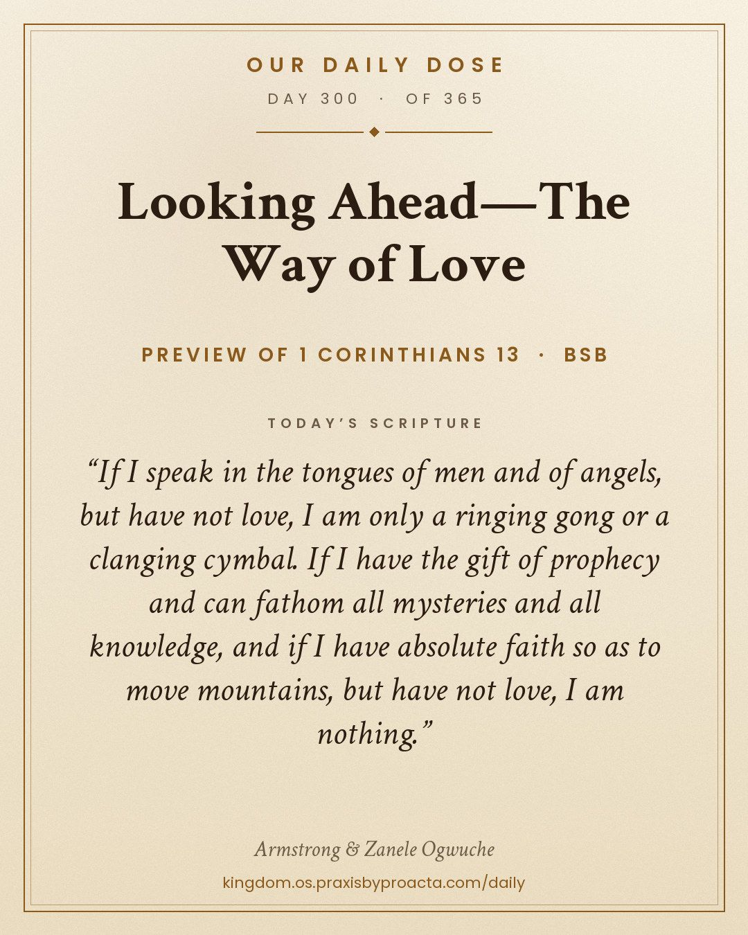 Looking Ahead—The Way of Love, Preview of 1 Corinthians 13