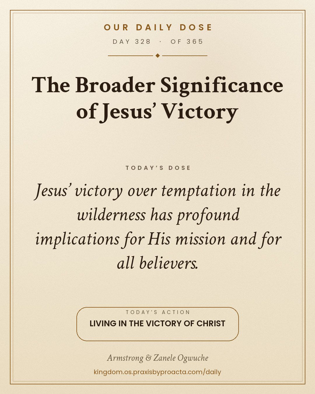 The Broader Significance of Jesus’ Victory, 