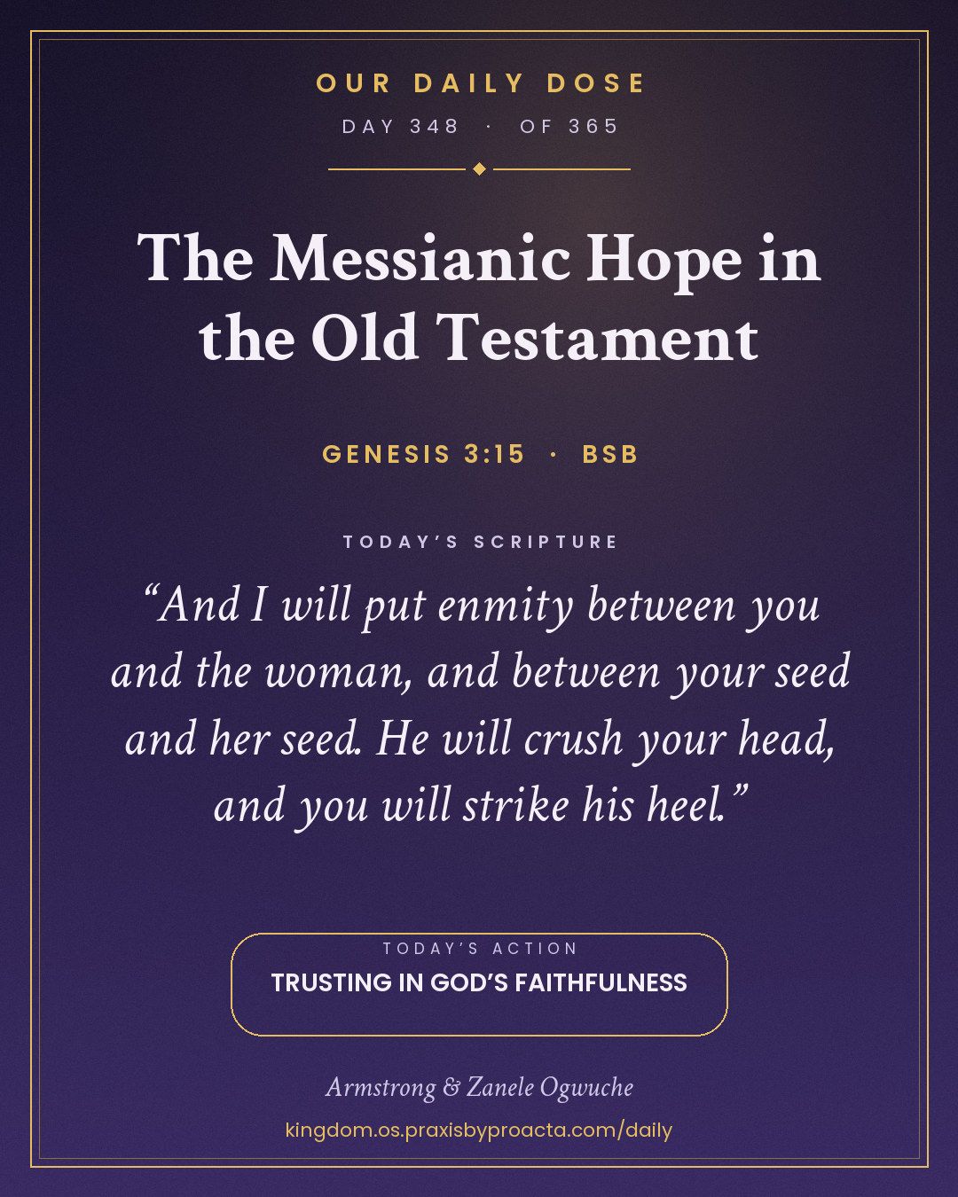 The Messianic Hope in the Old Testament, Genesis 3:15