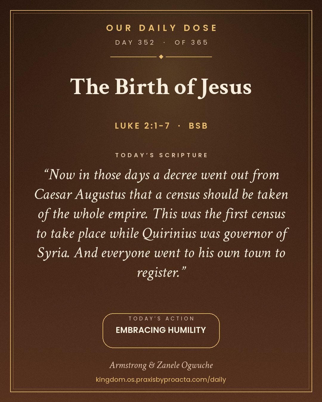 The Birth of Jesus, Luke 2:1-7